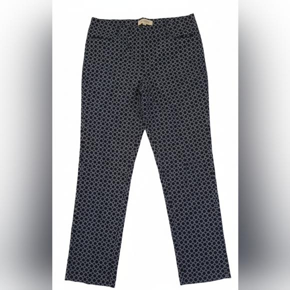 Talbots Womens BLUE and White Geometric Pattern Size 14 - Picture 4 of 4